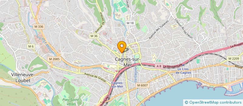 localisation de l'entreprise MAROTTA HOLDING à CAGNES-SUR-MER