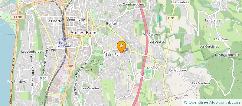 localisation de l'entreprise MAROTTE à AIX LES BAINS