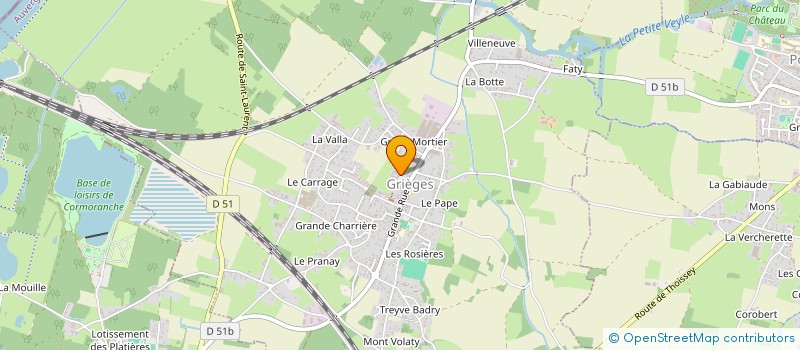 localisation de l'entreprise MARPA DE LA VEYLE à GRIEGES