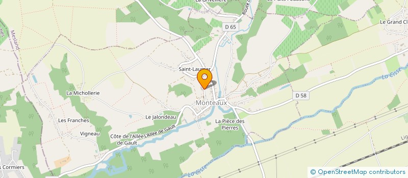 localisation de l'entreprise MARPA PIERRE FOUQUET HATEVILAIN à MONTEAUX