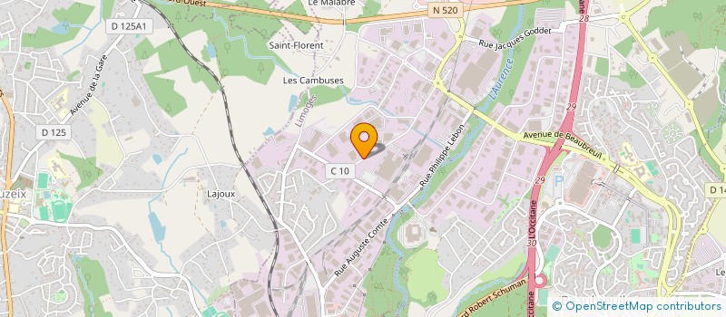 localisation de l'entreprise MARPAT à LIMOGES