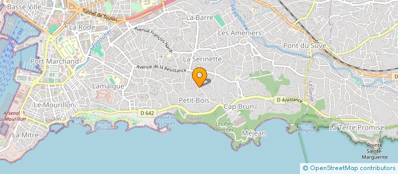 localisation de l'entreprise MARPAUD FORGEAU à TOULON