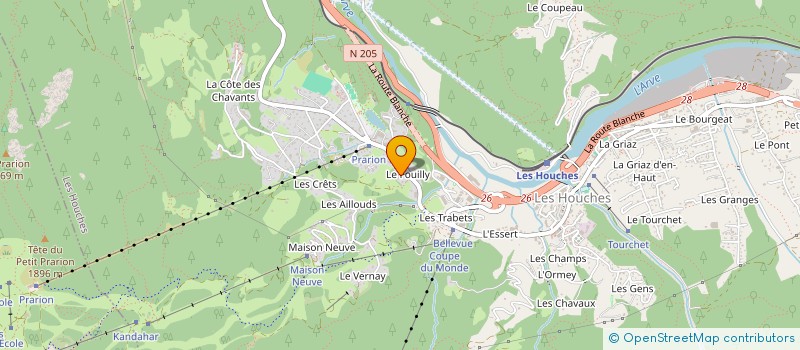 localisation de l'entreprise MARPHA SCI  LES HOUCHES