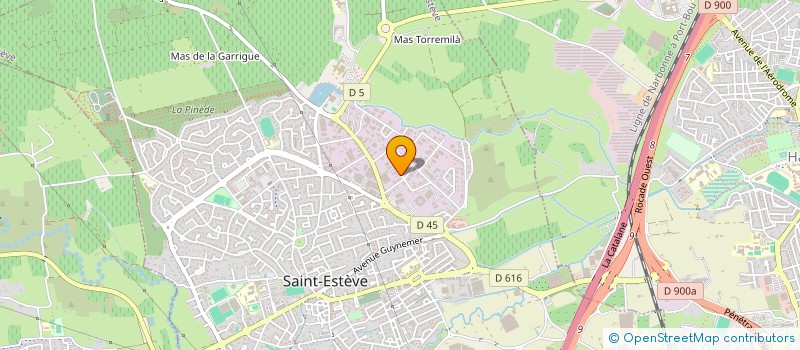 localisation de l'entreprise MARPI à SAINT-ESTEVE