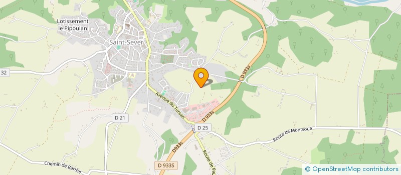 localisation de l'entreprise MARPIMA à SAINT-SEVER