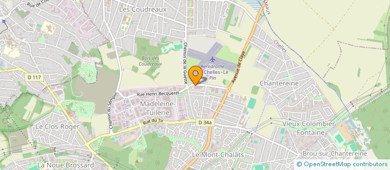 localisation de l'entreprise MARPOSS à CHELLES