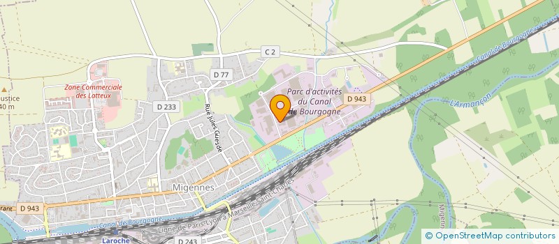 localisation de l'entreprise MARQ AUTO PIECES à MIGENNES