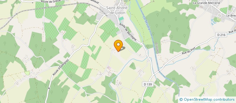 localisation de l'entreprise MARQ EUROPE SARL à SAINT-ANDRE-DE-LIDON