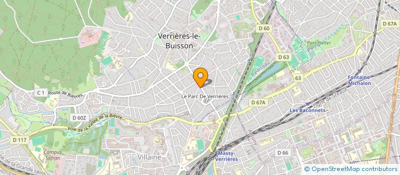 localisation de l'entreprise MARQU'ET DISCOUNT  VERRIERES-LE-BUISSON