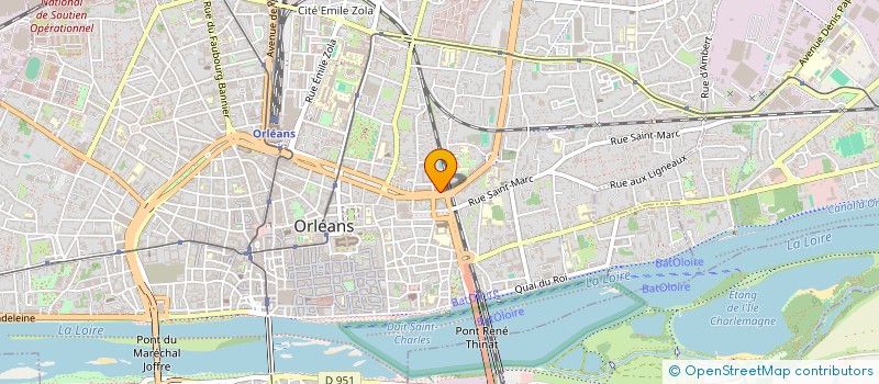 localisation de l'entreprise MARQUAGE 45 à ORLEANS