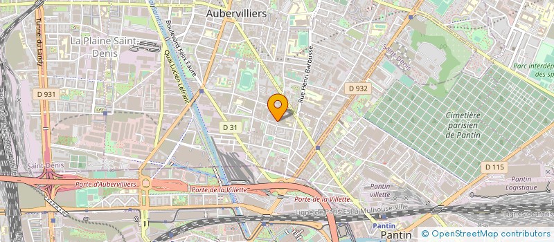 localisation de l'entreprise MARQUAGE TIMBRE INTERNATIONAL à AUBERVILLIERS