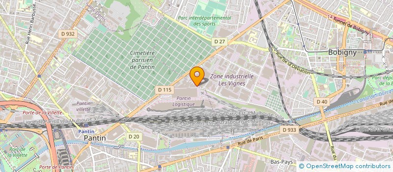 localisation de l'entreprise MARQUAGESERVICES.COM à BOBIGNY