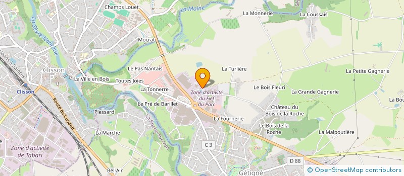 localisation de l'entreprise MARQUALIGNE  CUGAND