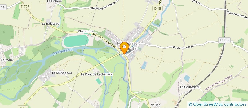 localisation de l'entreprise MARQUANT à MONTIGNAC-CHARENTE