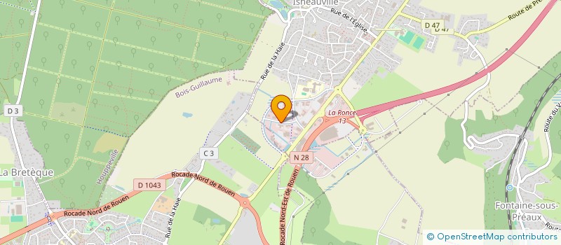 localisation de l'entreprise MARQUE BLANCHE  ISNEAUVILLE