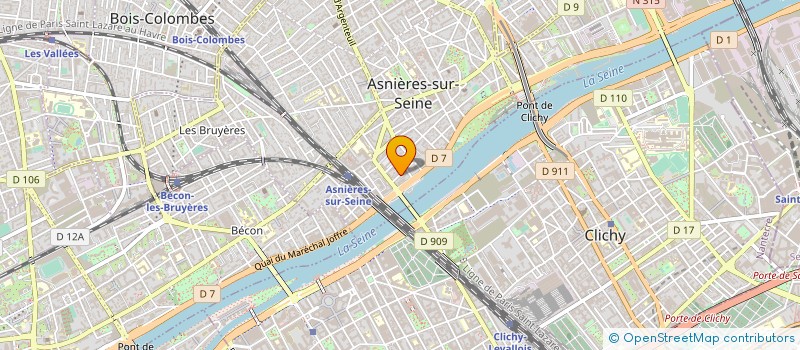 localisation de l'entreprise MARQUE EN TETE à ASNIERES-SUR-SEINE