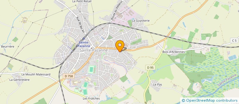localisation de l'entreprise MARQUE PAGE à SAINTE-PAZANNE