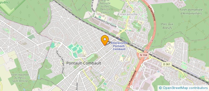 localisation de l'entreprise MARQUES AD ET FILHOS à PONTAULT-COMBAULT