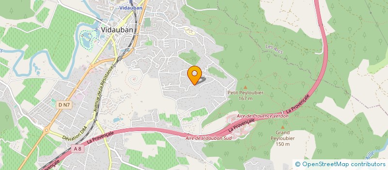 localisation de l'entreprise MARQUES CONSTRUCTIONS  VIDAUBAN