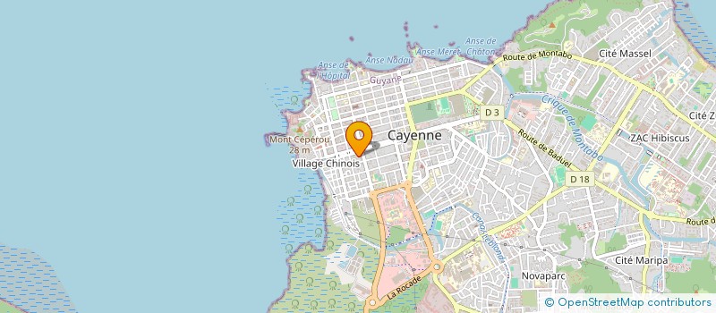 localisation de l'entreprise MARQUES CONSTRUCTIONS  CAYENNE