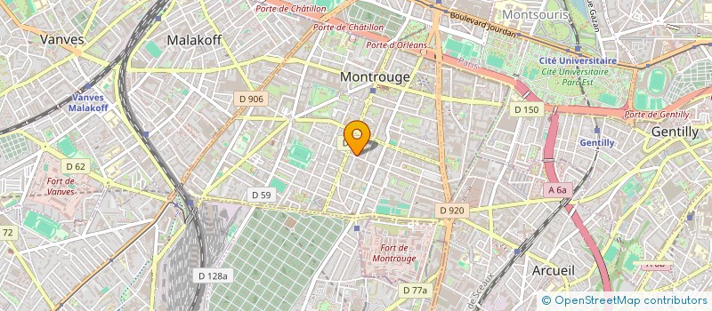 localisation de l'entreprise MARQUES ET FILMS  MONTROUGE