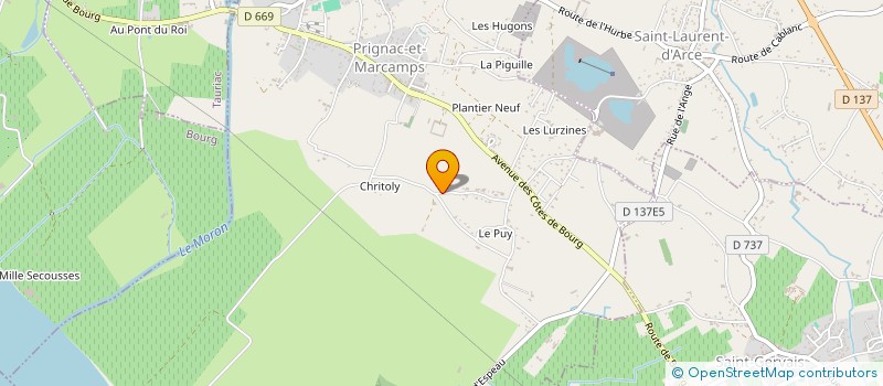 localisation de l'entreprise MARQUES INVEST  PRIGNAC-ET-MARCAMPS