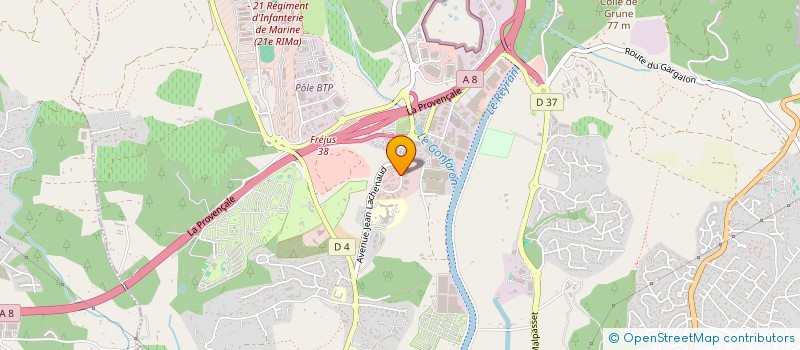 localisation de l'entreprise MARQUES'UP à FREJUS