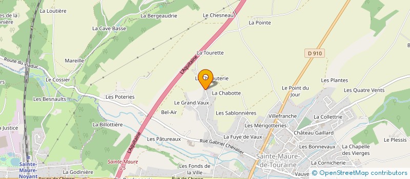 localisation de l'entreprise MARQUET  SAINTE-MAURE-DE-TOURAINE