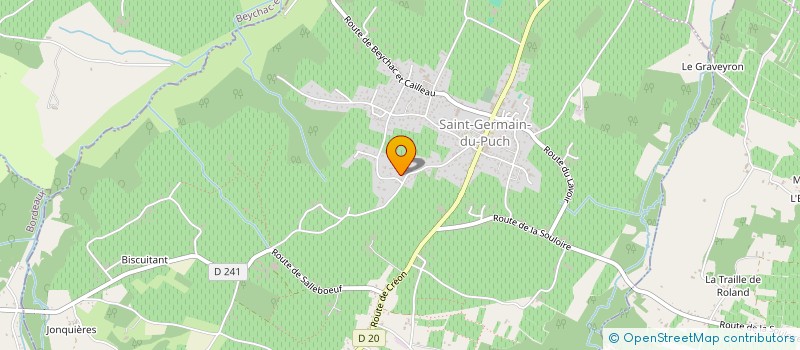 localisation de l'entreprise MARQUET ALAIN EURL  SAINT-GERMAIN-DU-PUCH