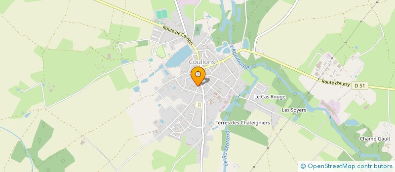 localisation de l'entreprise MARQUET ET BISOT à COULLONS