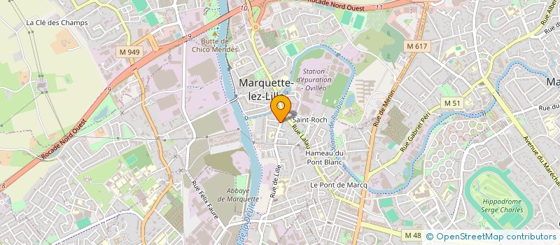 localisation de l'entreprise MARQUETTE IMMOBILIER  MARQUETTE-LEZ-LILLE