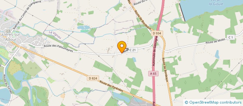 localisation de l'entreprise MARQUEZE  CAZERES-SUR-L'ADOUR