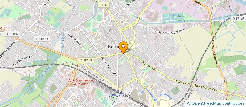 localisation de l'entreprise MARQUIS AURELIEN à BETHUNE