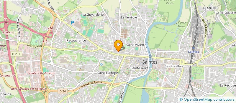 localisation de l'entreprise MARQUIS BELLOIN  SAINTES