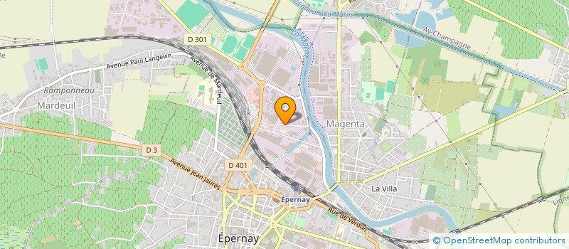 localisation de l'entreprise MARQUIS HORIZON  EPERNAY