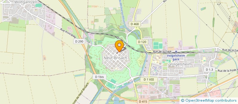 localisation de l'entreprise MARQUISAT DE VAUBAN  NEUF-BRISACH