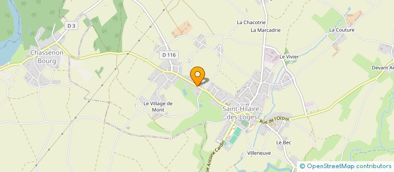localisation de l'entreprise MARQUOIS PHILIPPE  SAINT-HILAIRE-DES-LOGES
