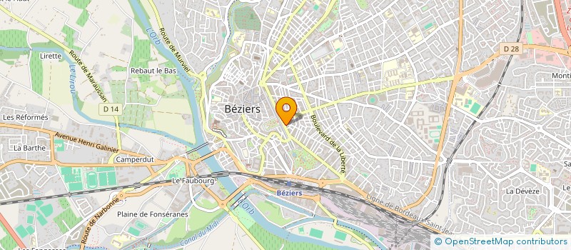 localisation de l'entreprise MARRAINE  BEZIERS