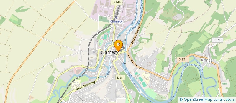 localisation de l'entreprise MARRAKECH  CLAMECY