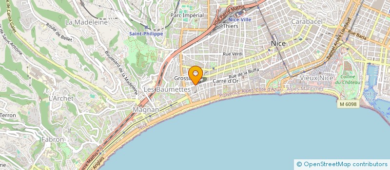 localisation de l'entreprise MARRE D'ETRE CELIB' à NICE