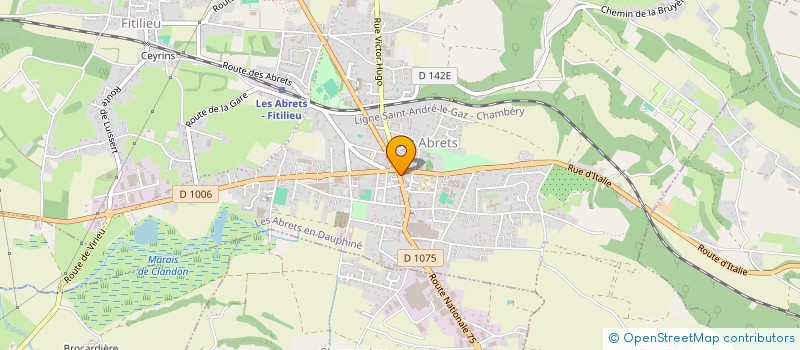 localisation de l'entreprise MARRE ET FILS à LES ABRETS-EN-DAUPHINE