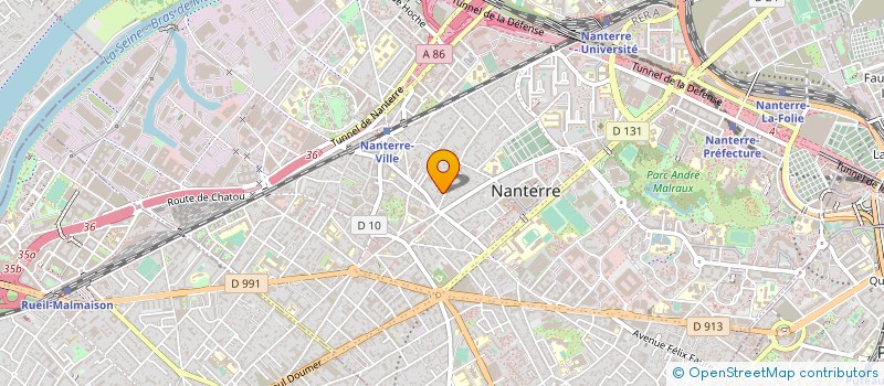 localisation de l'entreprise MARREAU ET COMPAGNIE à NANTERRE