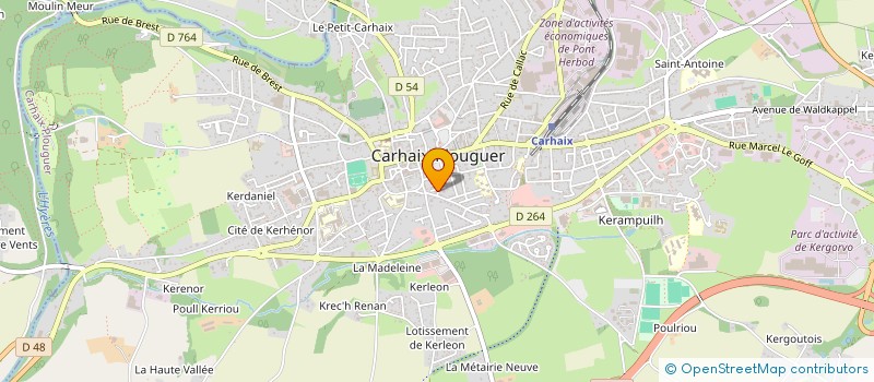 localisation de l'entreprise MARREROSTERENN  CARHAIX-PLOUGUER