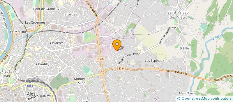 localisation de l'entreprise MARRON B.T.P. à ALES