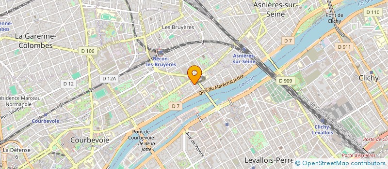 localisation de l'entreprise MARRONNIER 92 à COURBEVOIE