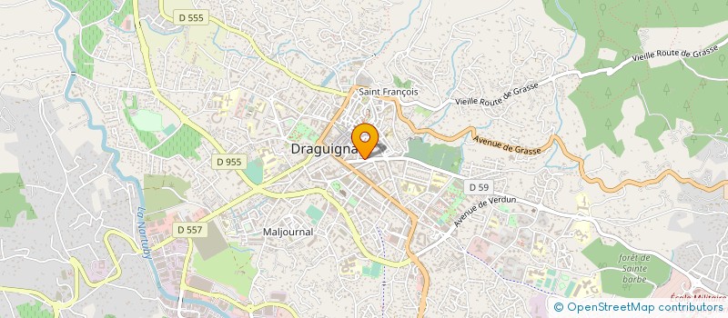 localisation de l'entreprise MARRONNIERS  DRAGUIGNAN