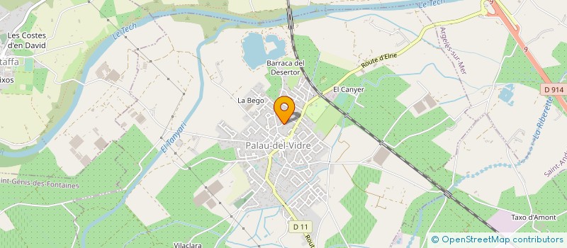 localisation de l'entreprise MARRS  PALAU-DEL-VIDRE