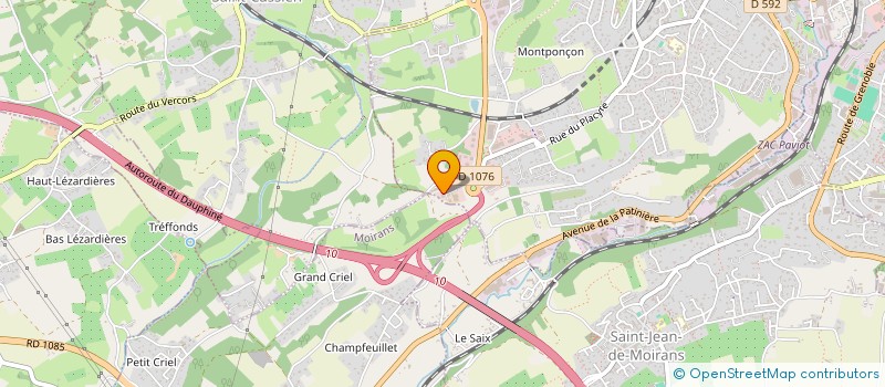 localisation de l'entreprise MARRY-RODOT  VOIRON