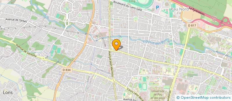 localisation de l'entreprise MARS - ASSOCIATION DES ETUDIANTS ET DES CHERCHEURS EN SOCIOLOGIE A L'UNIVERSITE DE PAU à PAU