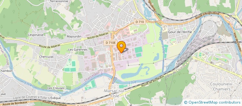 localisation de l'entreprise MARS'CLUB  MARSAC-SUR-L'ISLE